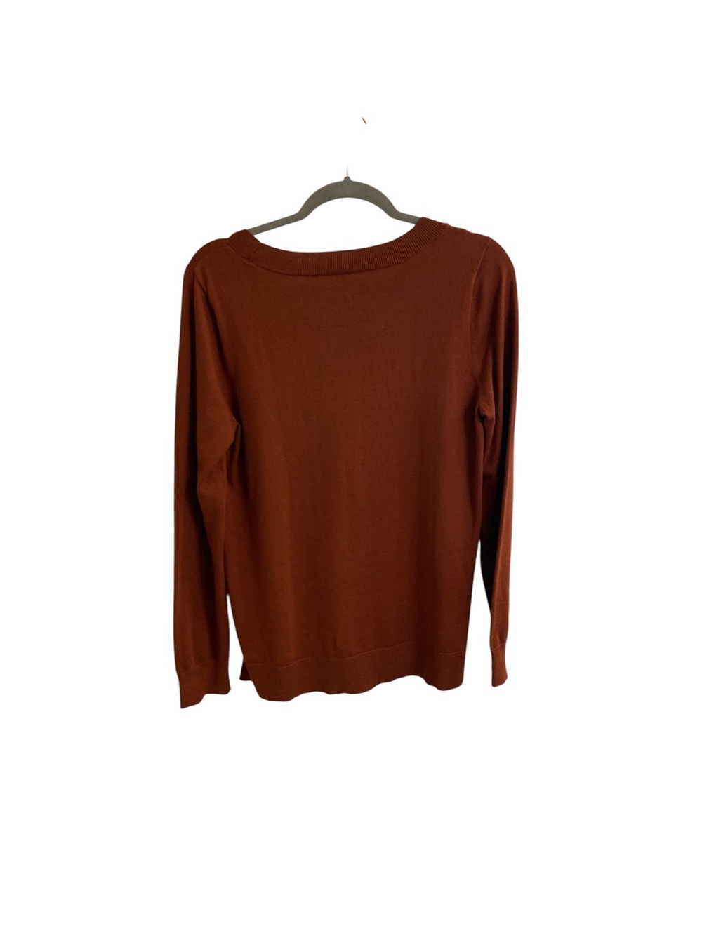LOFT PERFECT FALL SWEATER Rust Crewneck Sweater Squirrels Motif Large NWT NATURE - Picture 12 of 16